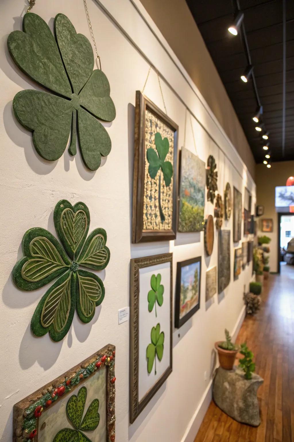 Fashion a dynamic display with diverse clover artistry.