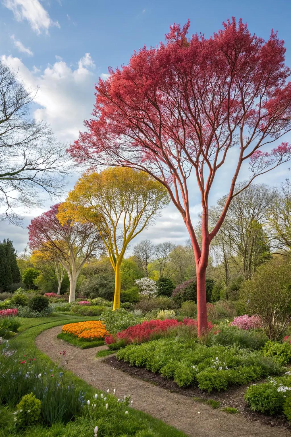 Surprise and delight with unexpected tree color fusions.