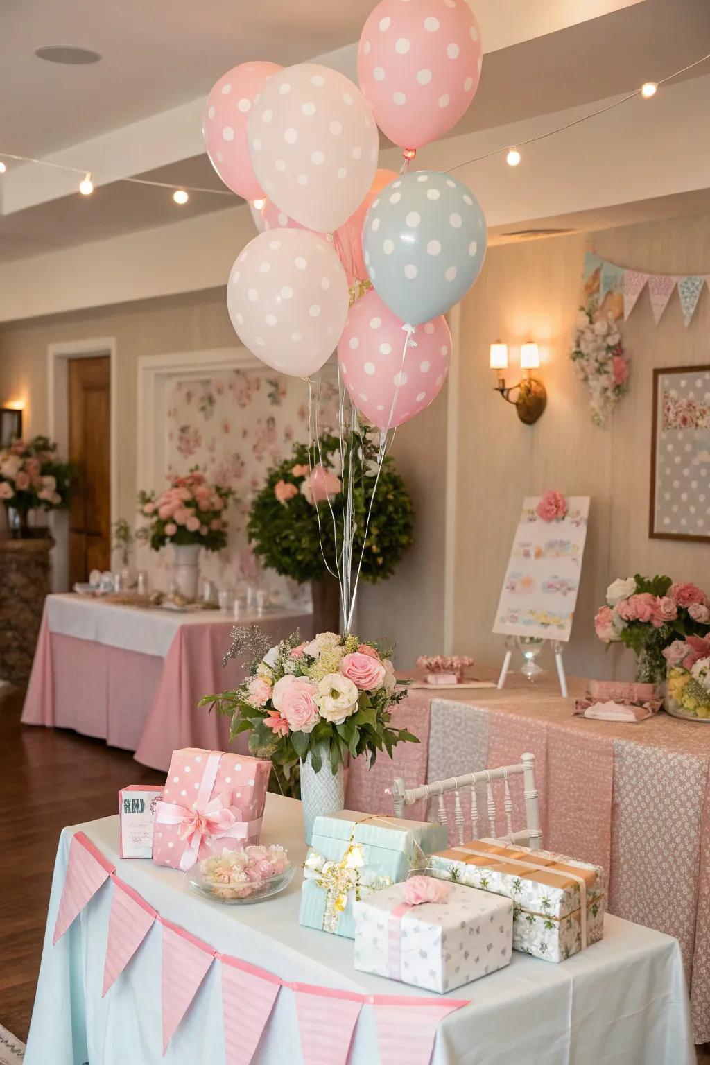 Surprising components that introduce a playful twist to the baby shower.