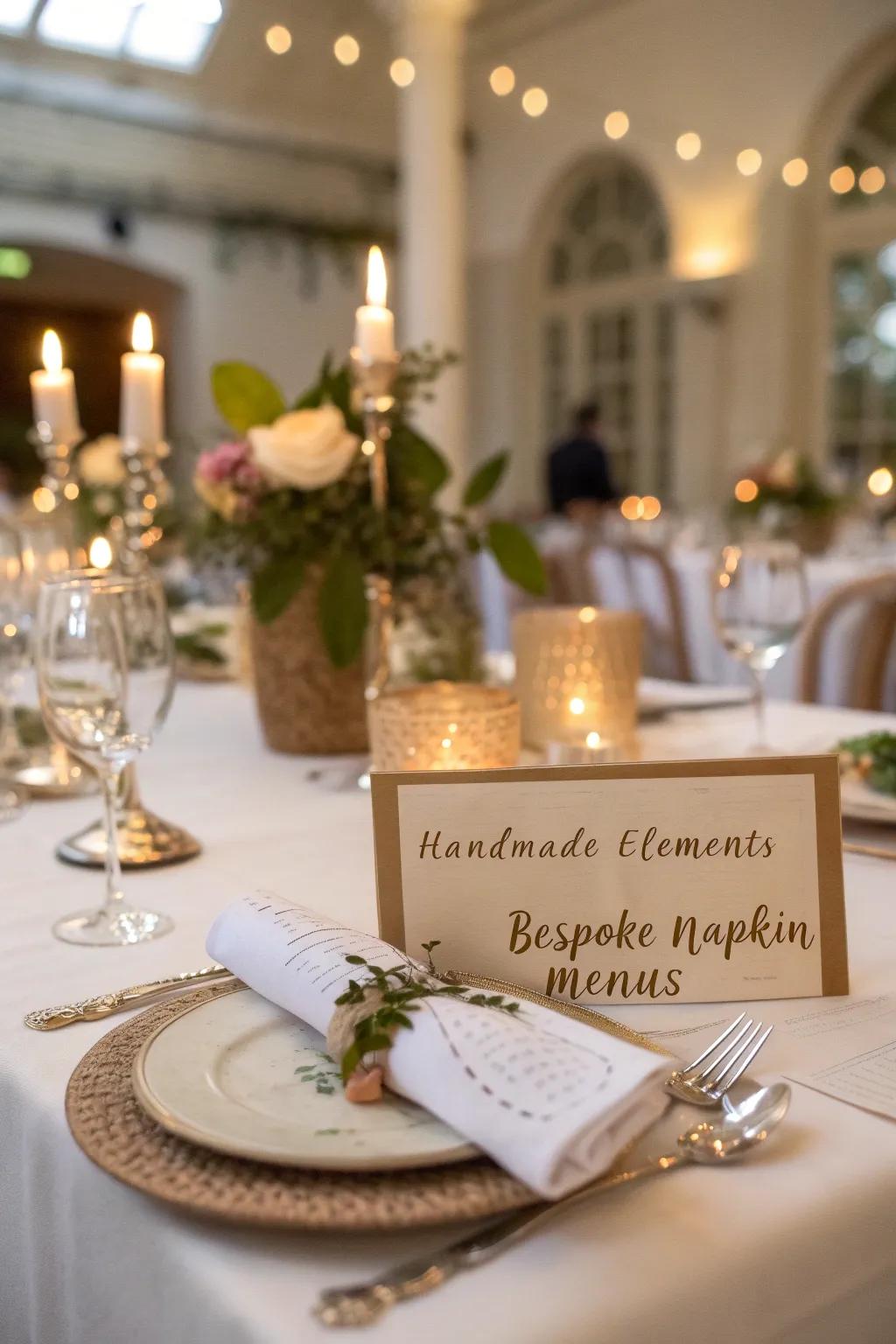 Handmade touches enrich personalization.