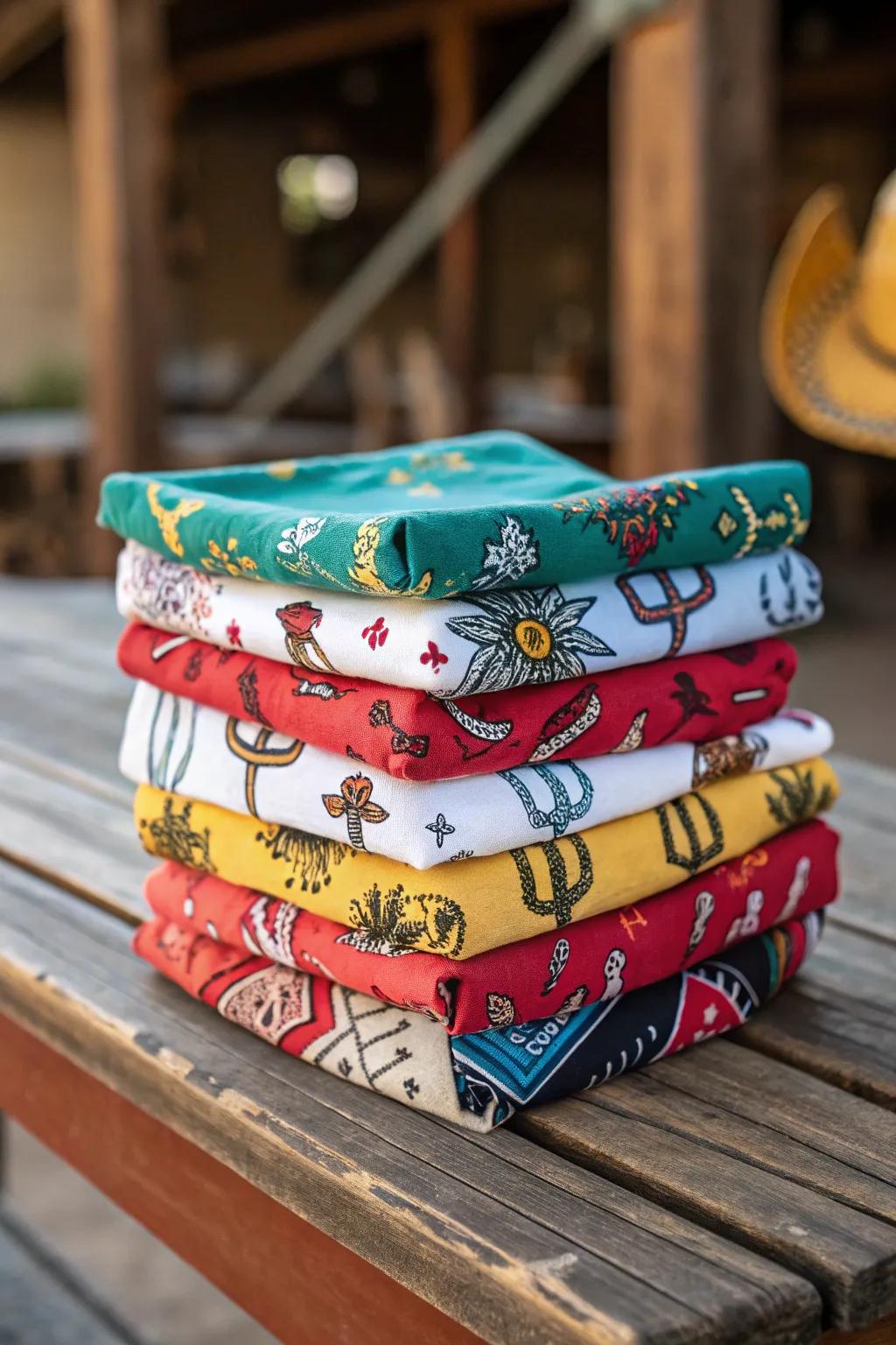 Tailored kerchiefs serve as memorable thank-you gifts.