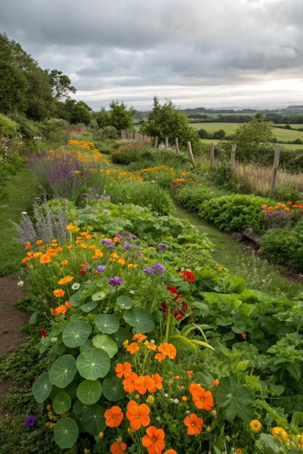 Wildflowers work as both decorations and delicious additions to meals.