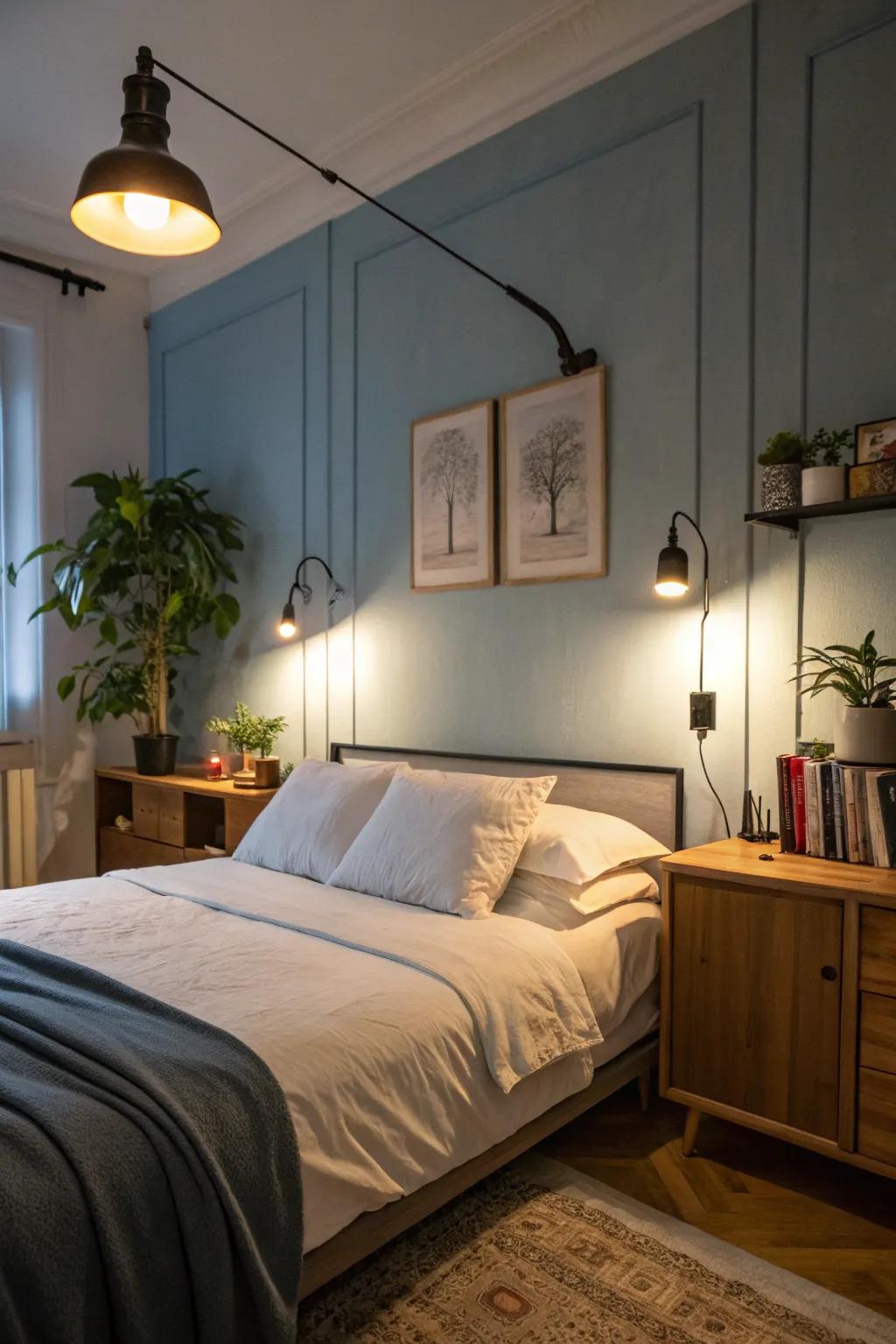 Adaptable lighting enhances functionality and ambiance.