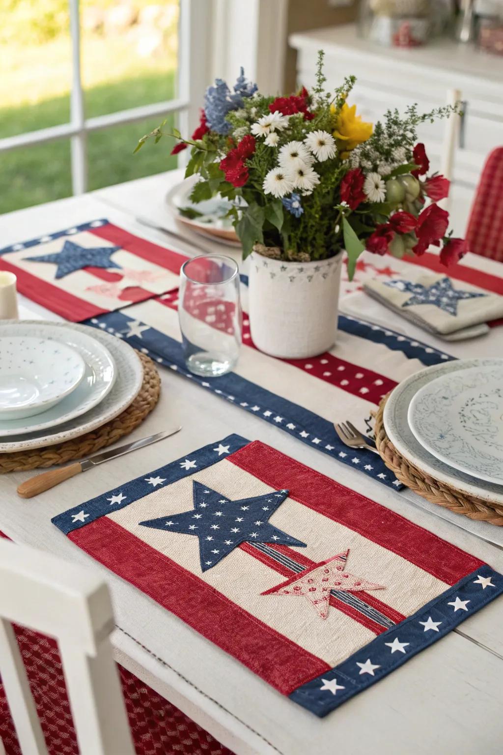 DIY coasters personalize your dining experience with celebratory flair.