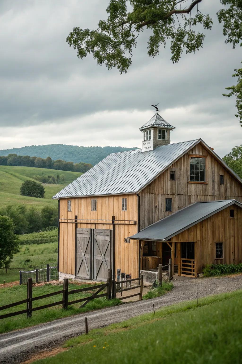 Fusion barns blend the old and new in innovative ways.