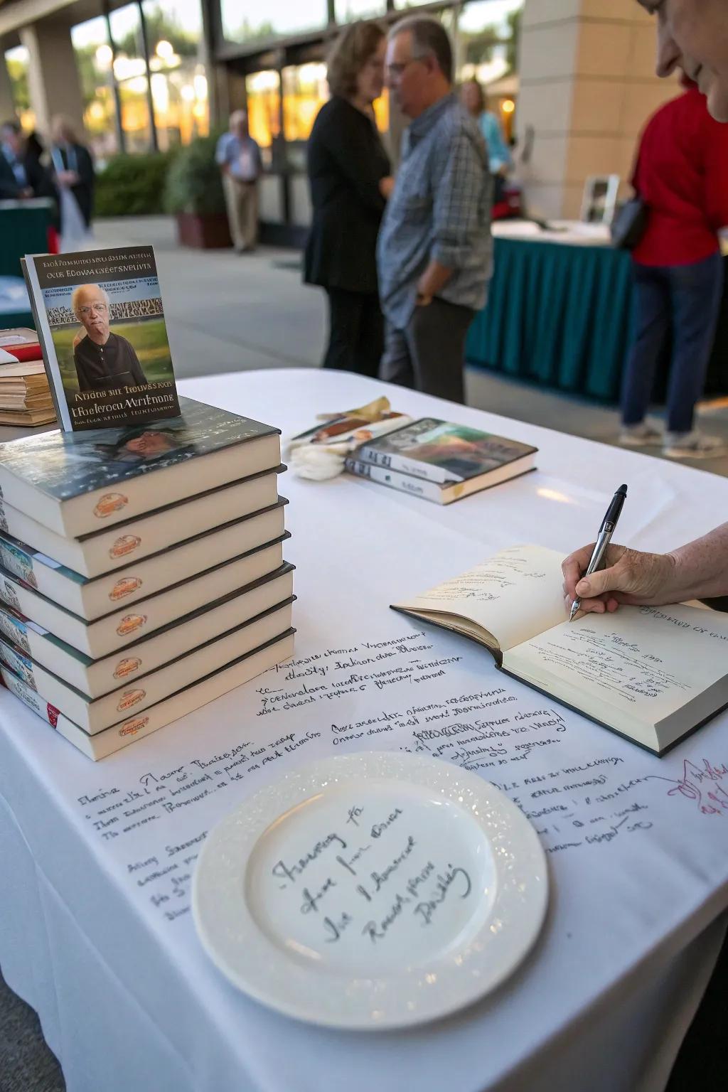 Inscribed notes captivate visitors.