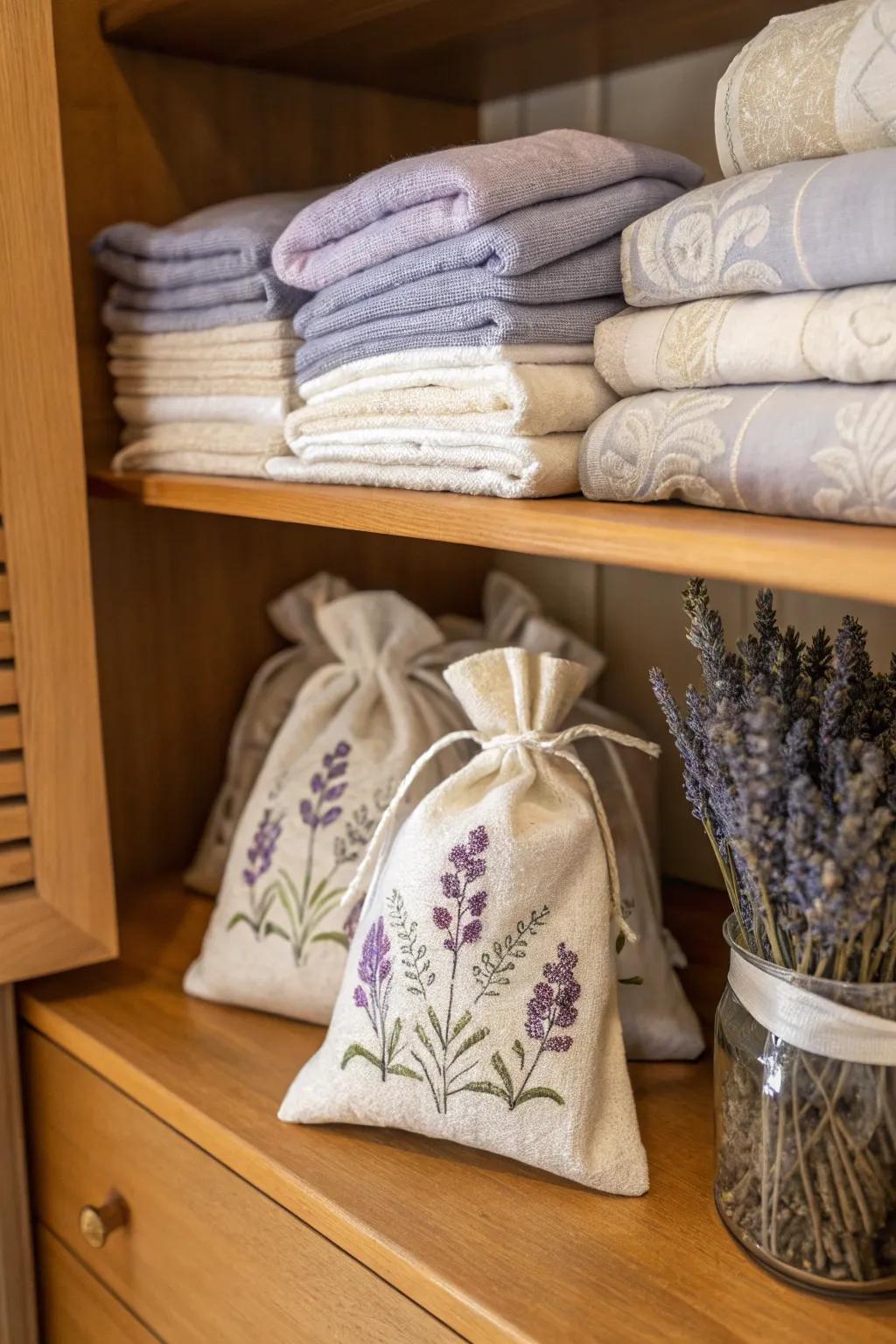 Soothing botanical pouches for calming aromas.