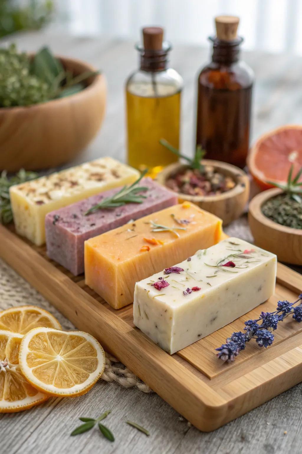 Pamper yourself with luxurious hand-milled cleansing bars