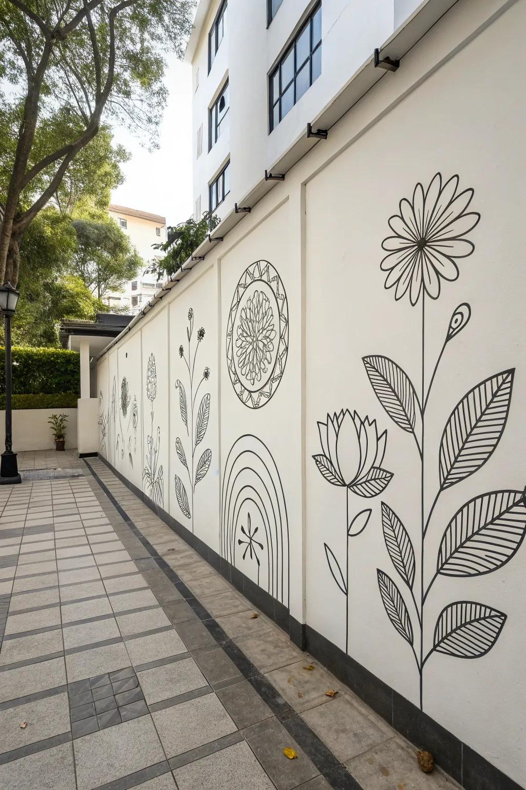 Minimalist linear art introduces sophistication and simplicity to your area.
