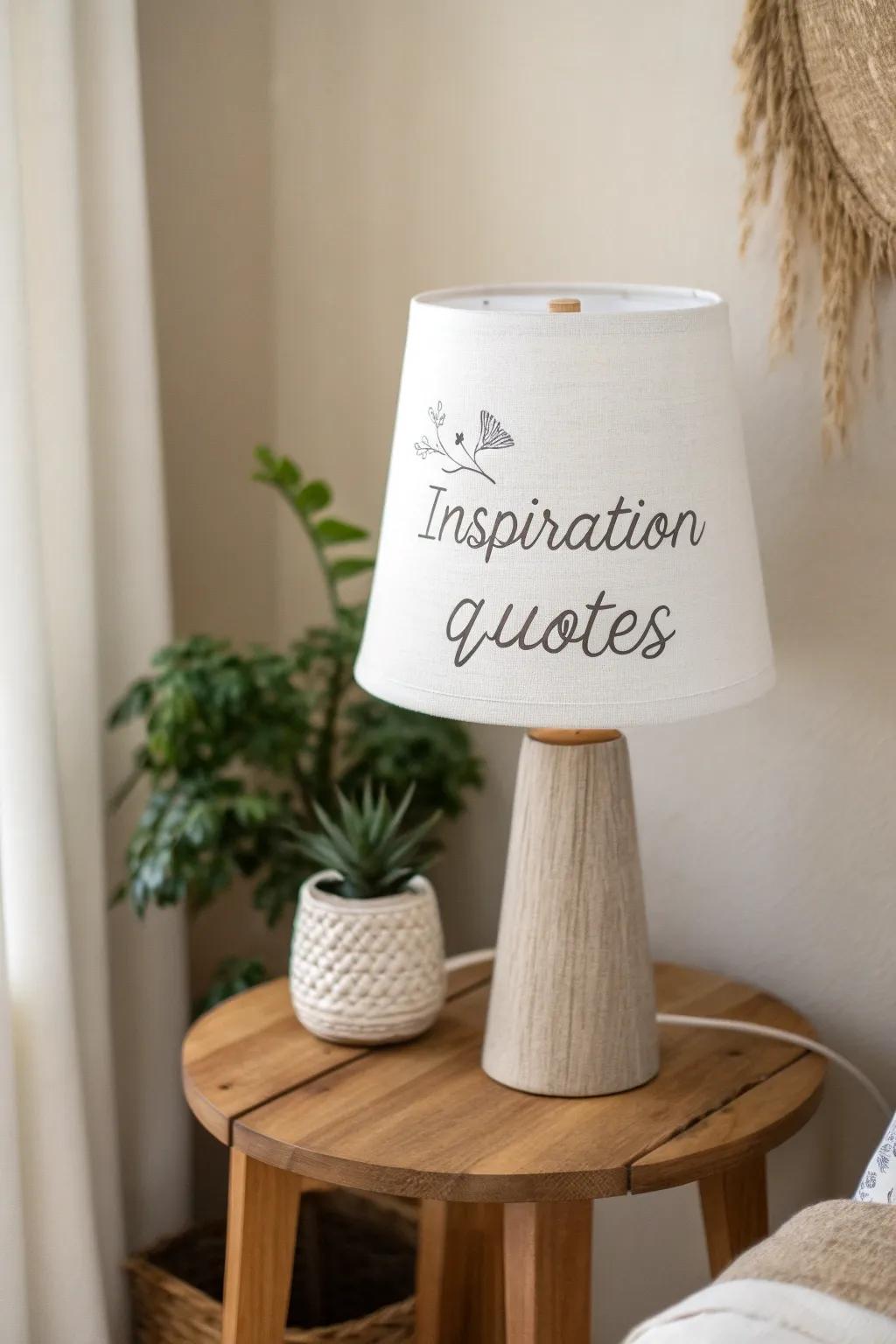 Illuminate your space and spirit with this DIY word art lampshade, where light meets inspiration.