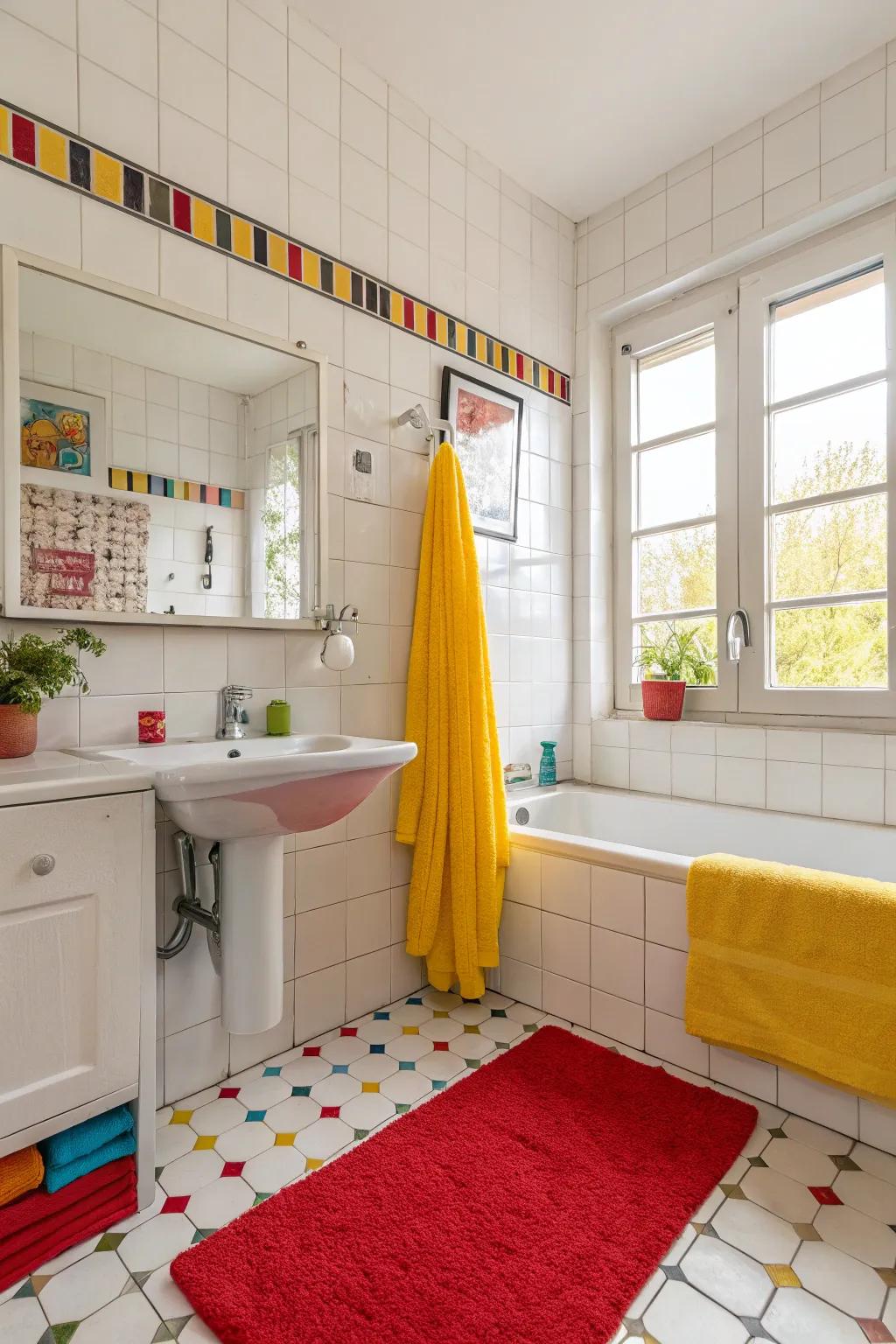 Surprise with a splash of color.