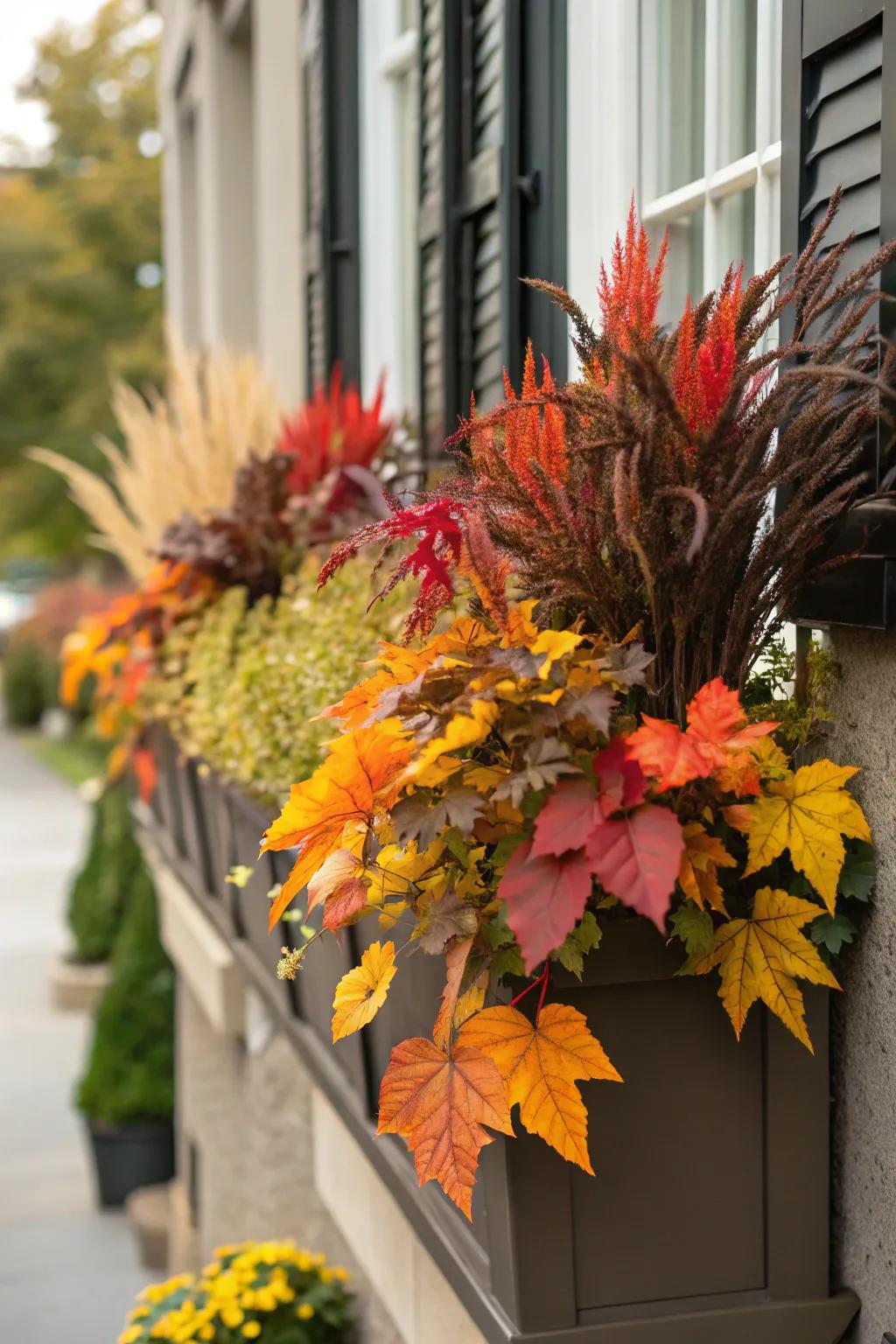 A single color scheme offers a sophisticated look.