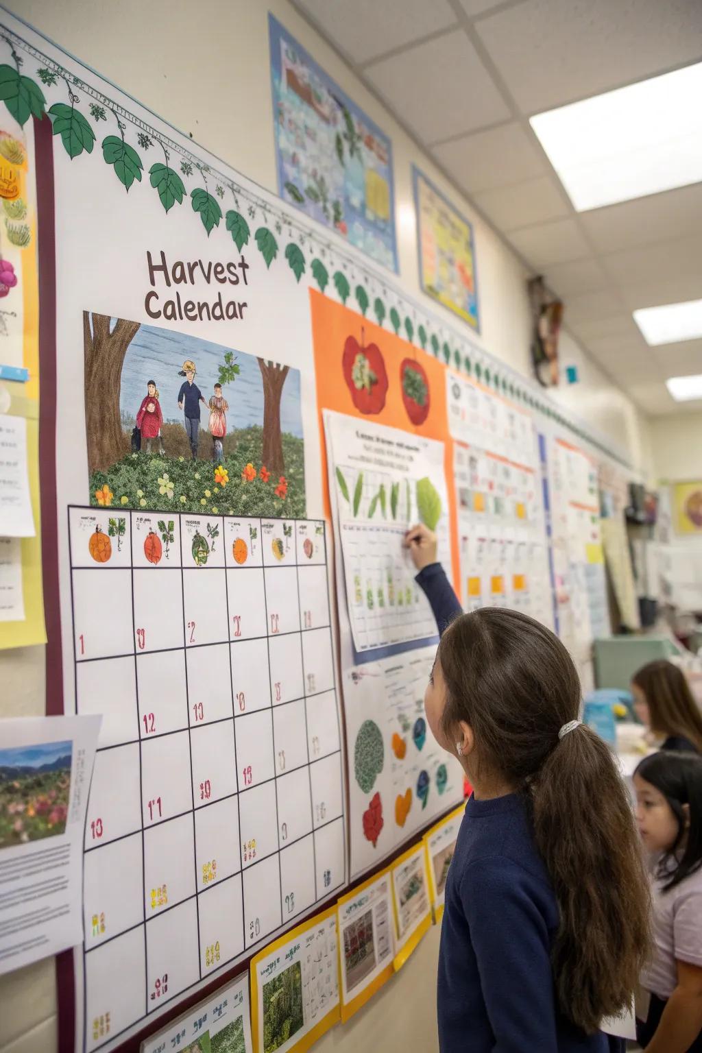 An interactive schedule that commemorates autumn learning.
