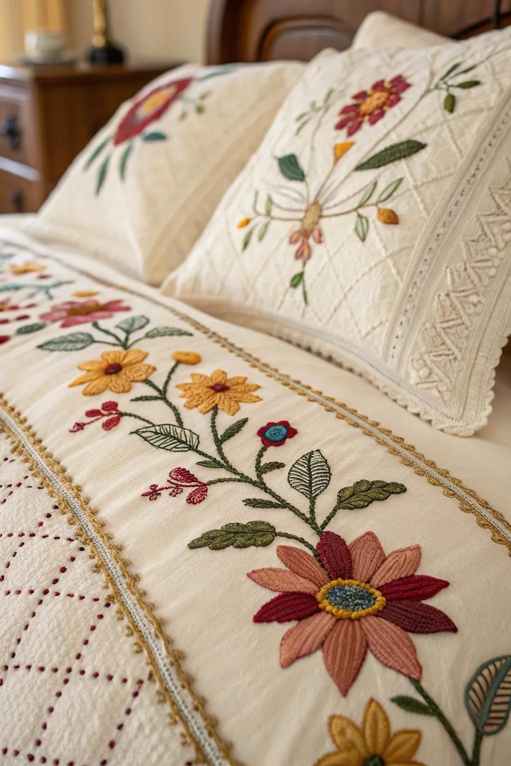 Handmade details add a personal touch.