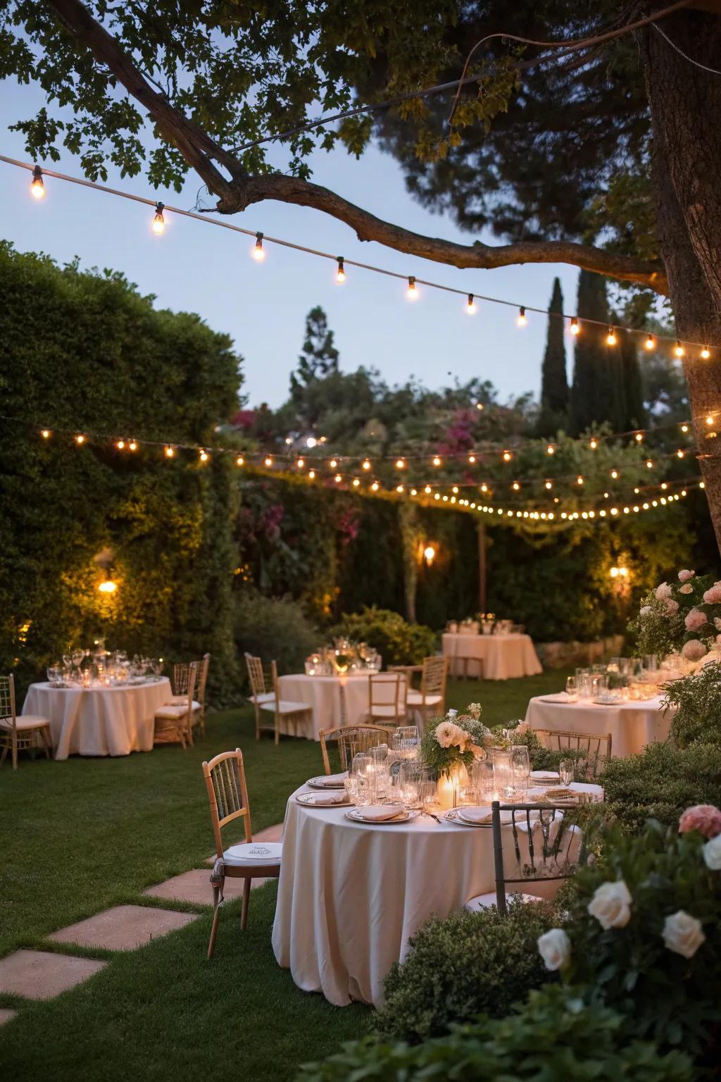 A night in the garden will result in a beautiful fall evening.