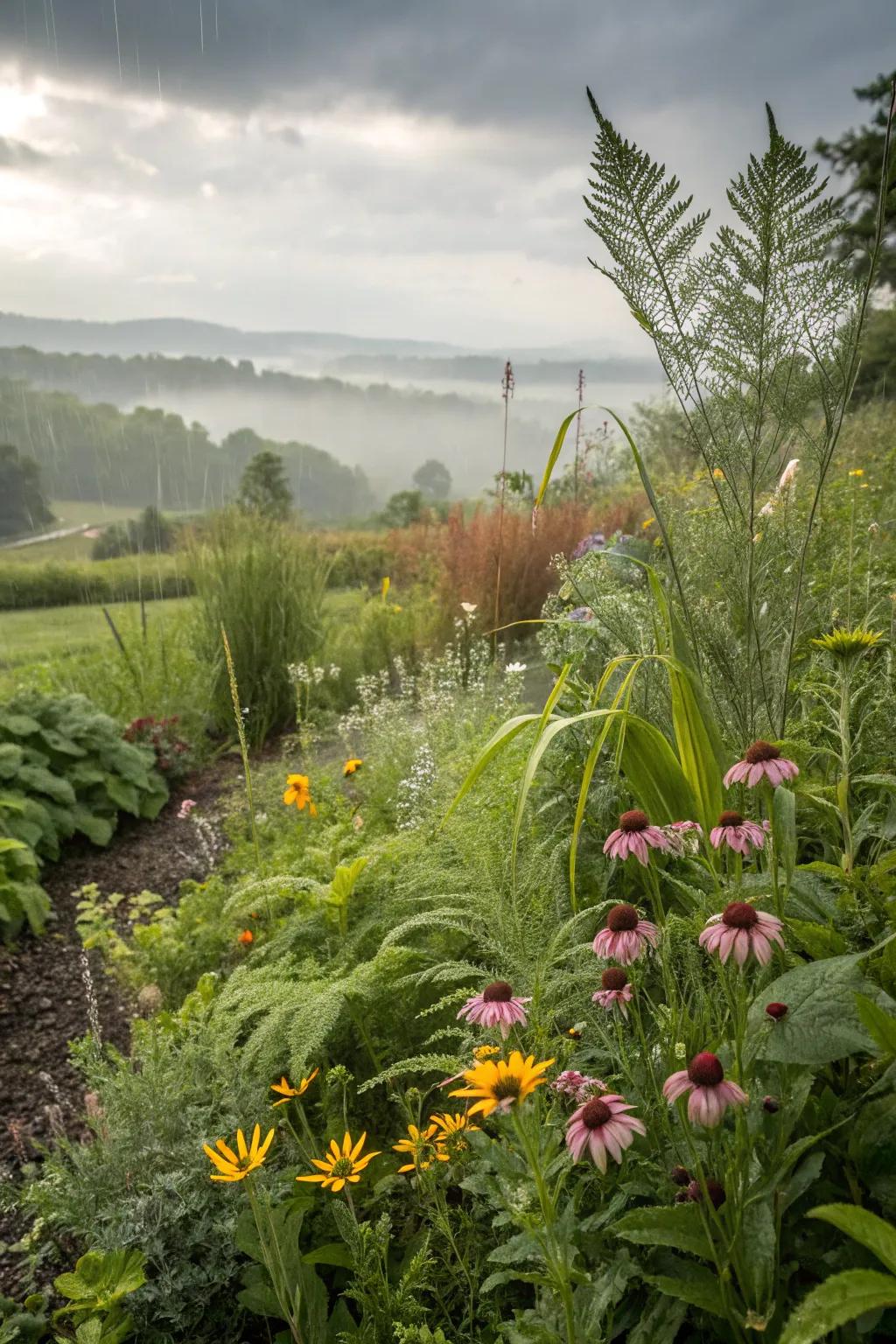 Precipitation gardens are eco-conscious and elevate your landscape inherently.