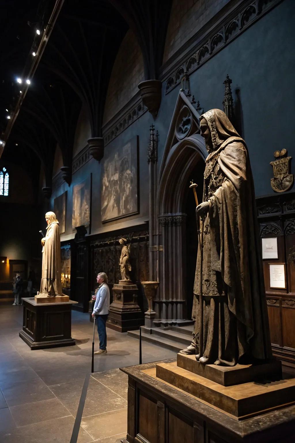 Gothic statues that command attention.