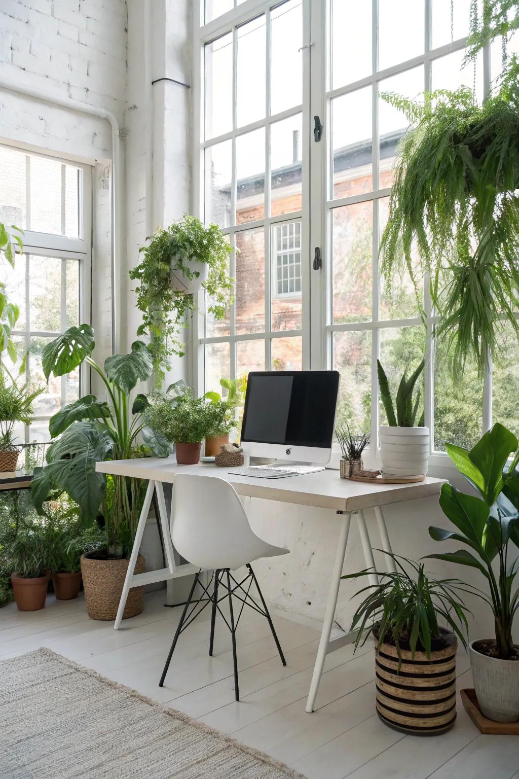Foliage introduces life and color to your industrial workspace.