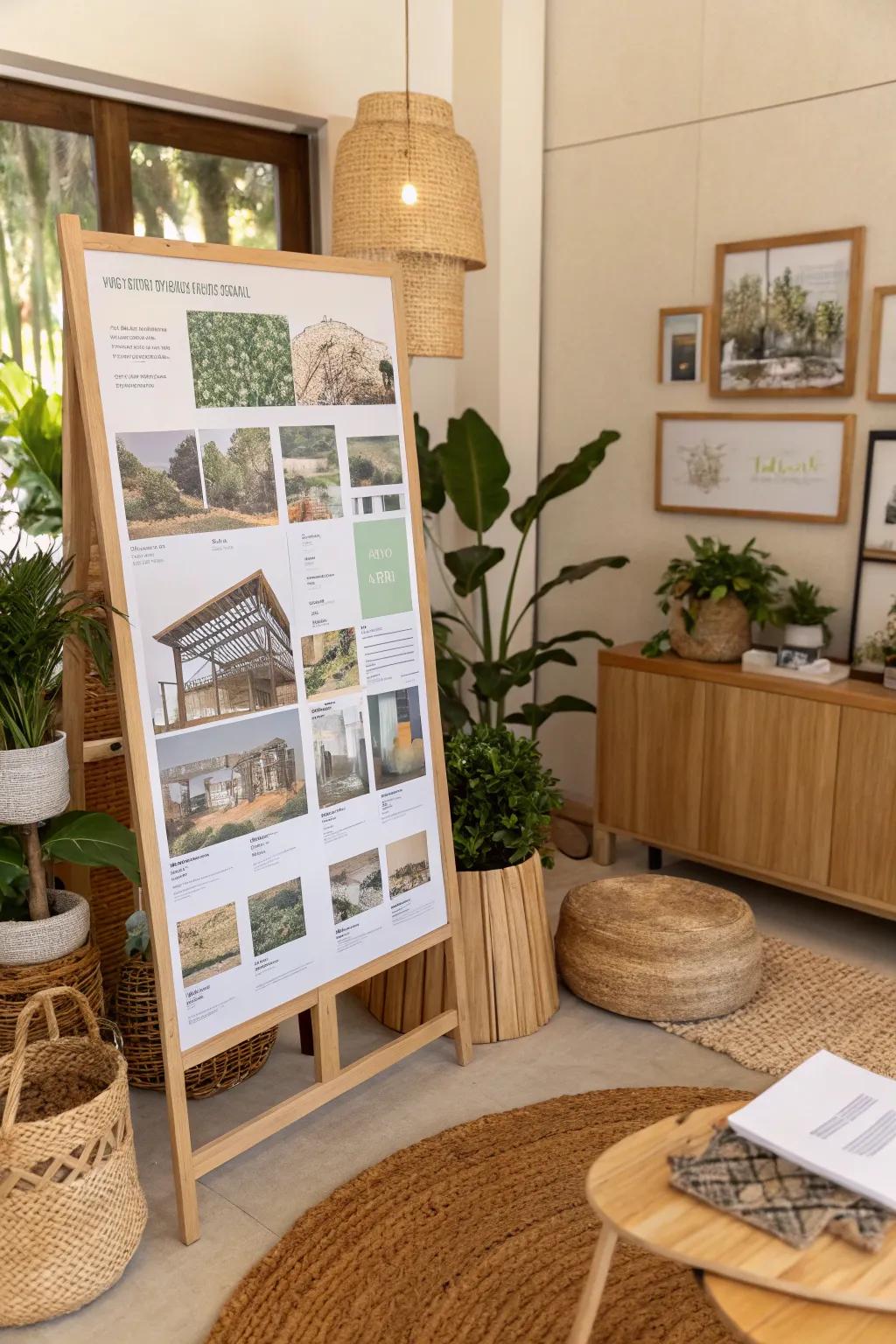 With a board focused on sustainable living, you can design responsibly.