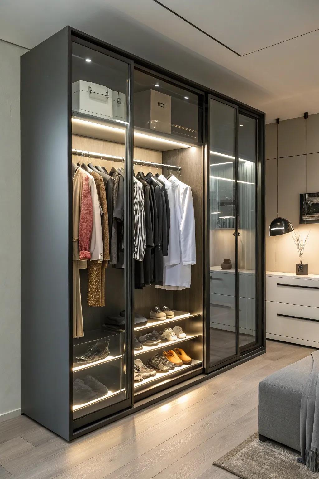 High-tech closets: what organized living will look like in the future.