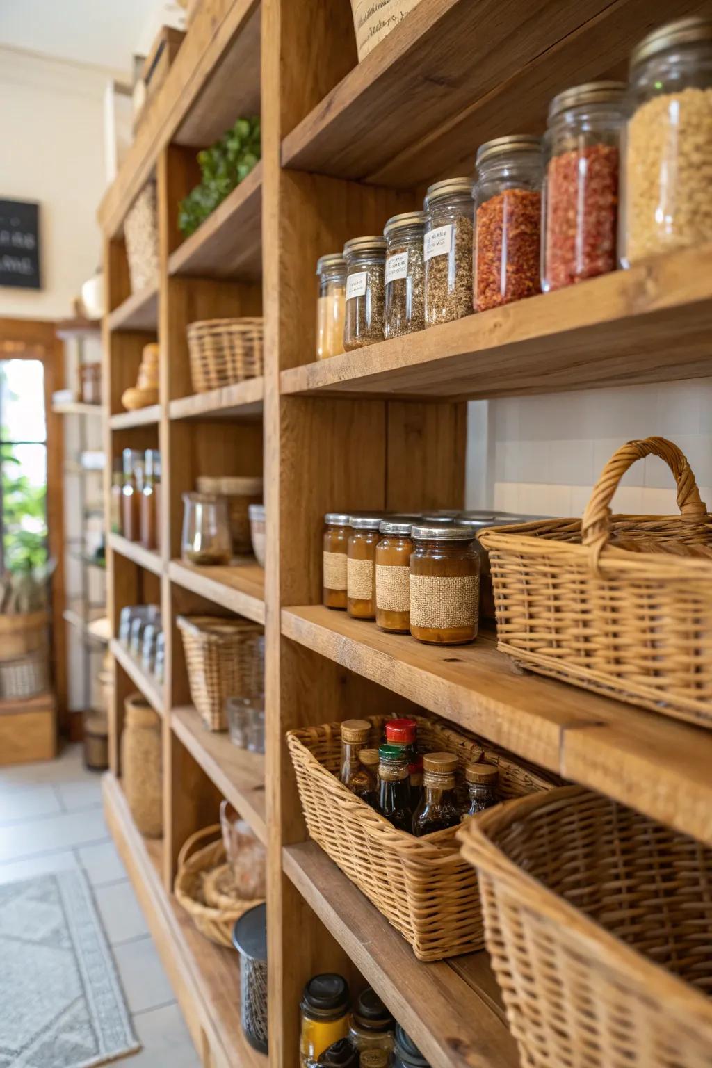 Restored wood adds character and sustainability.