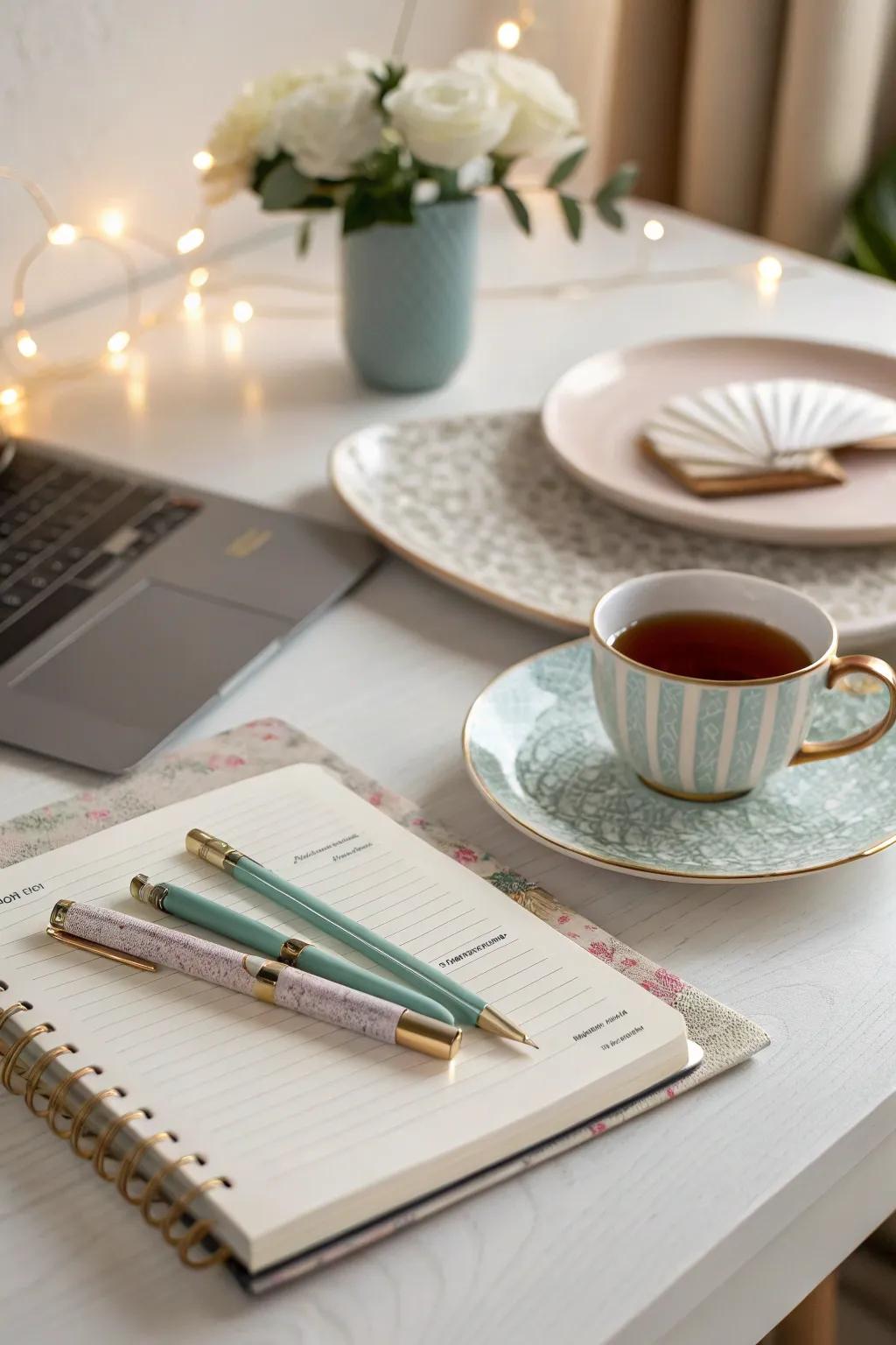 A serene logging configuration showcasing plates, fostering emotional recuperation.