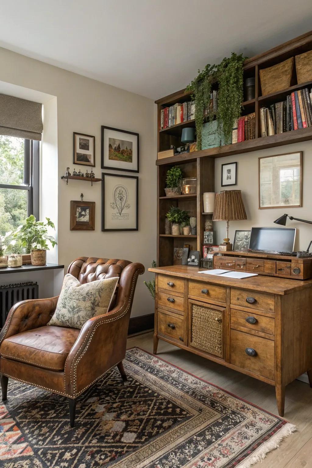 A different mix of styles makes a special and personal space.