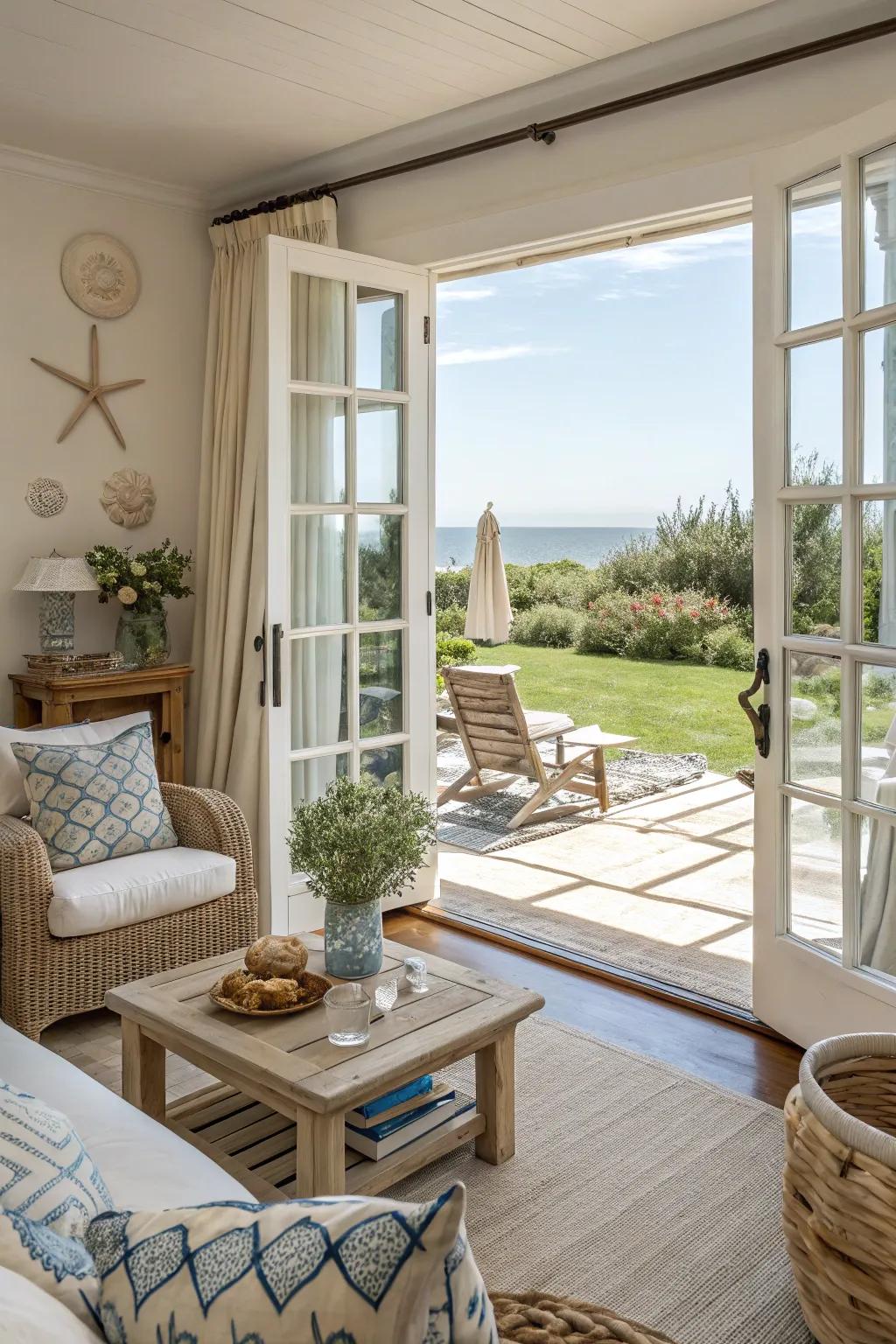 Indoor-outdoor design establishes a seamless flow.