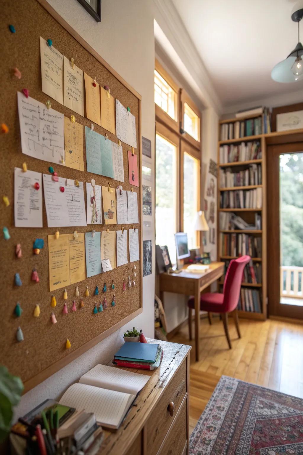 A personalized study room.