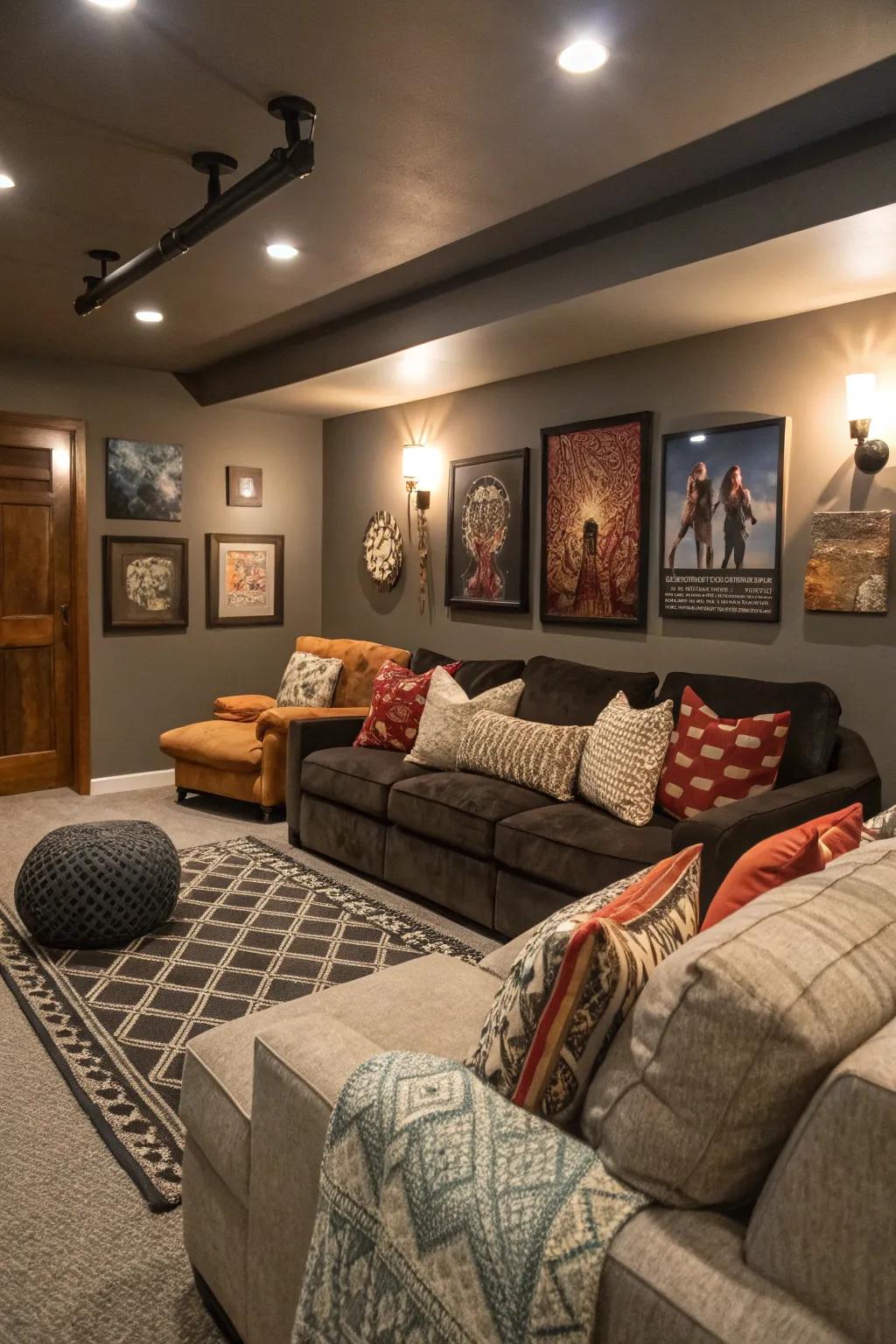 Personal details make your movie room a reflection of you.