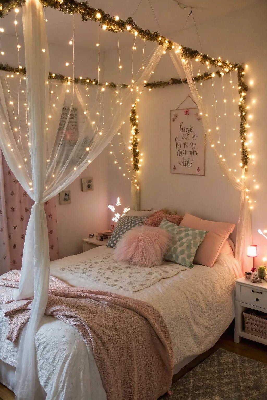 Fairy lights designed for a magical retreat.