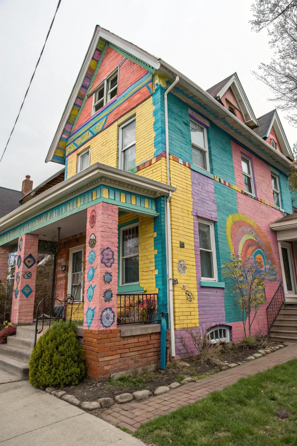 An diverse blend of tones showcases vibrant personality.