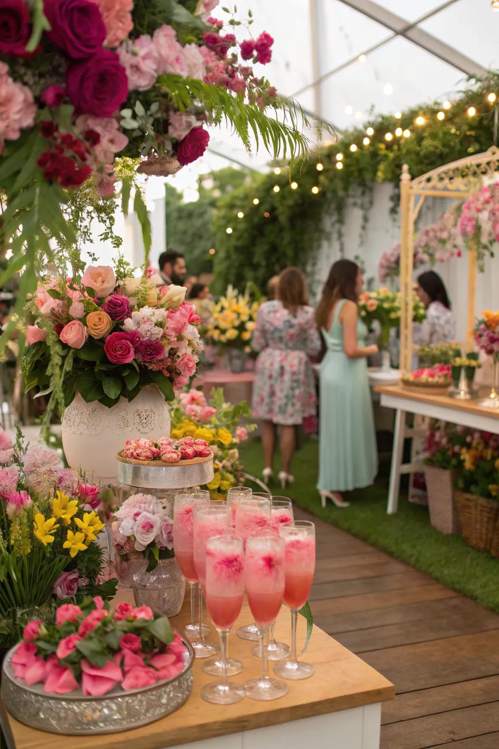 Immerse yourself in beauty within a floral fantasy.