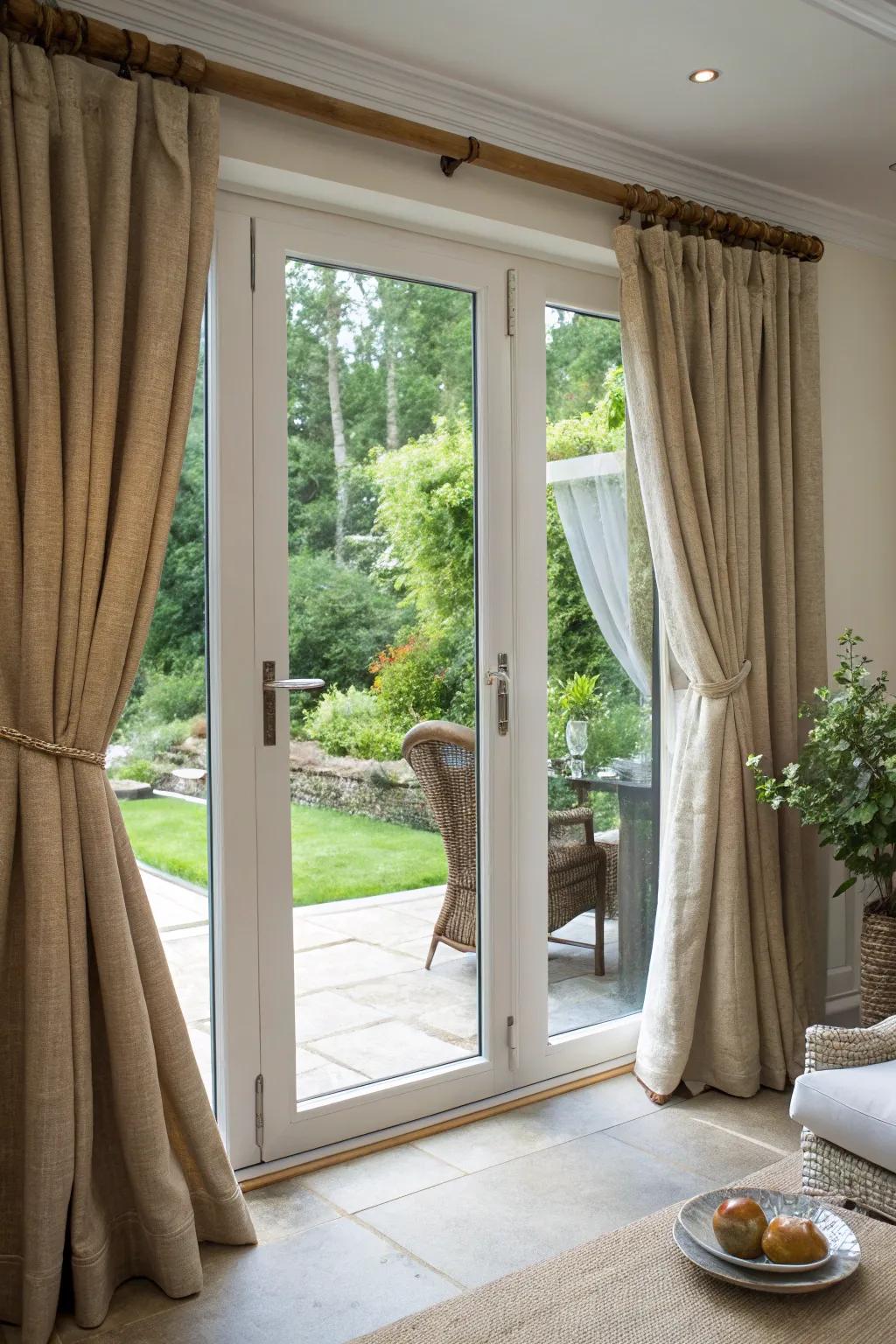 Eco-conscious curtains contribute to a more mindful and sustainable living space.