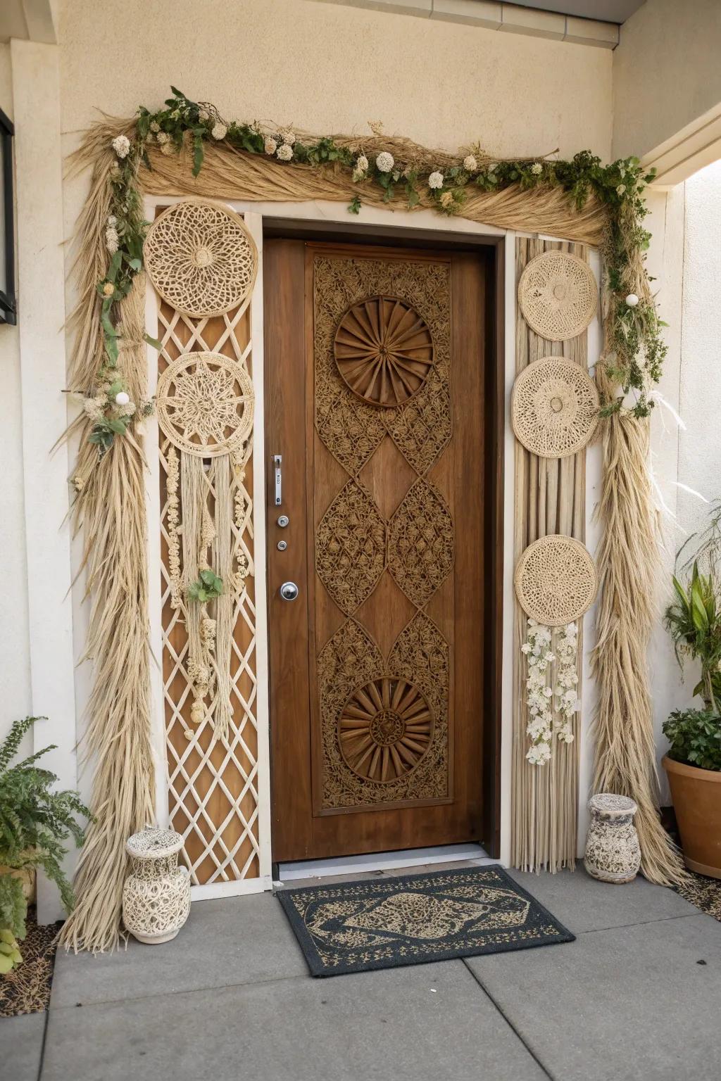 Chic eco-friendly patterns for a sustainable nuance.