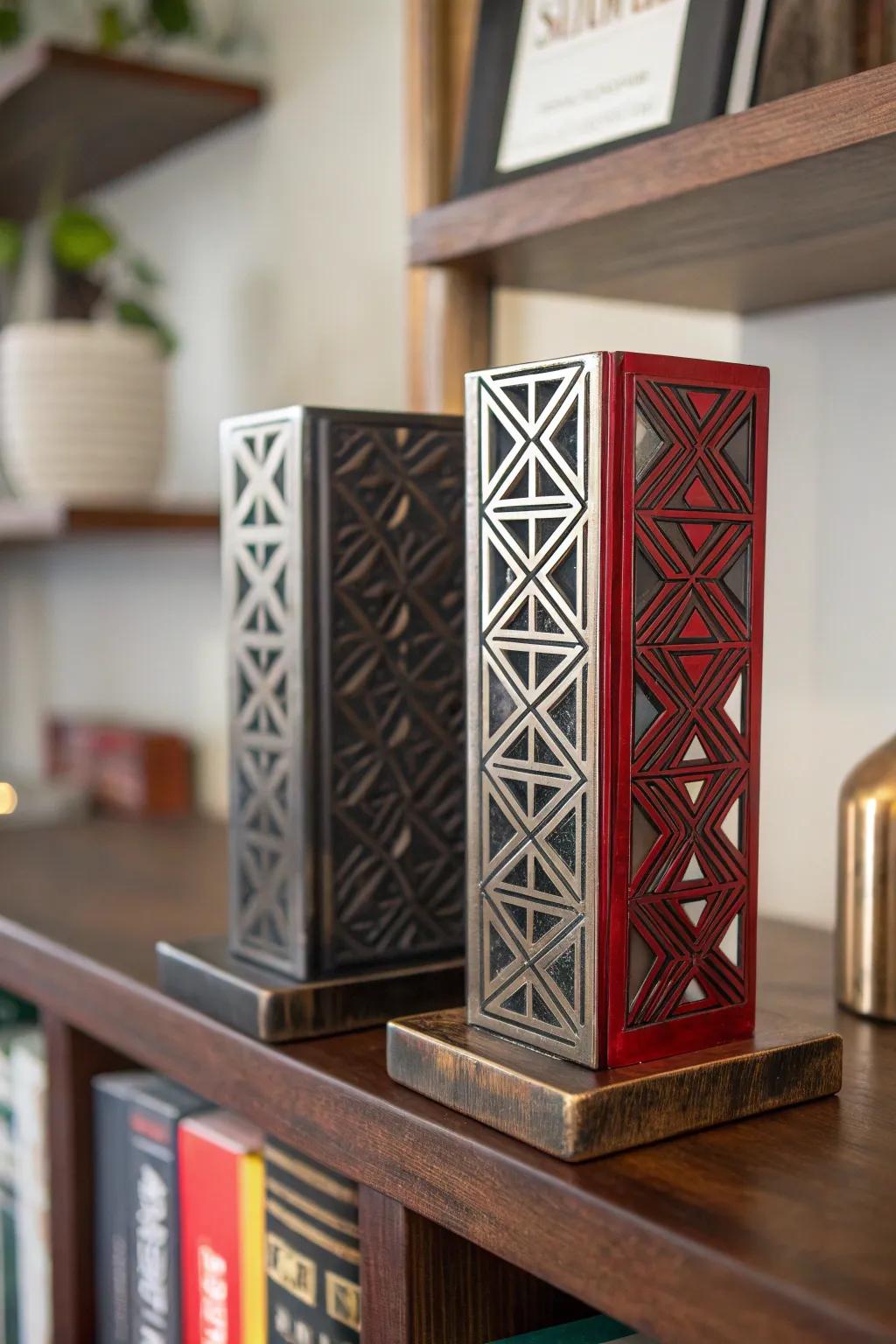 Elevate your respective book repository operating these artisan-fashioned metallic bookends, throughout style encounters functionality.