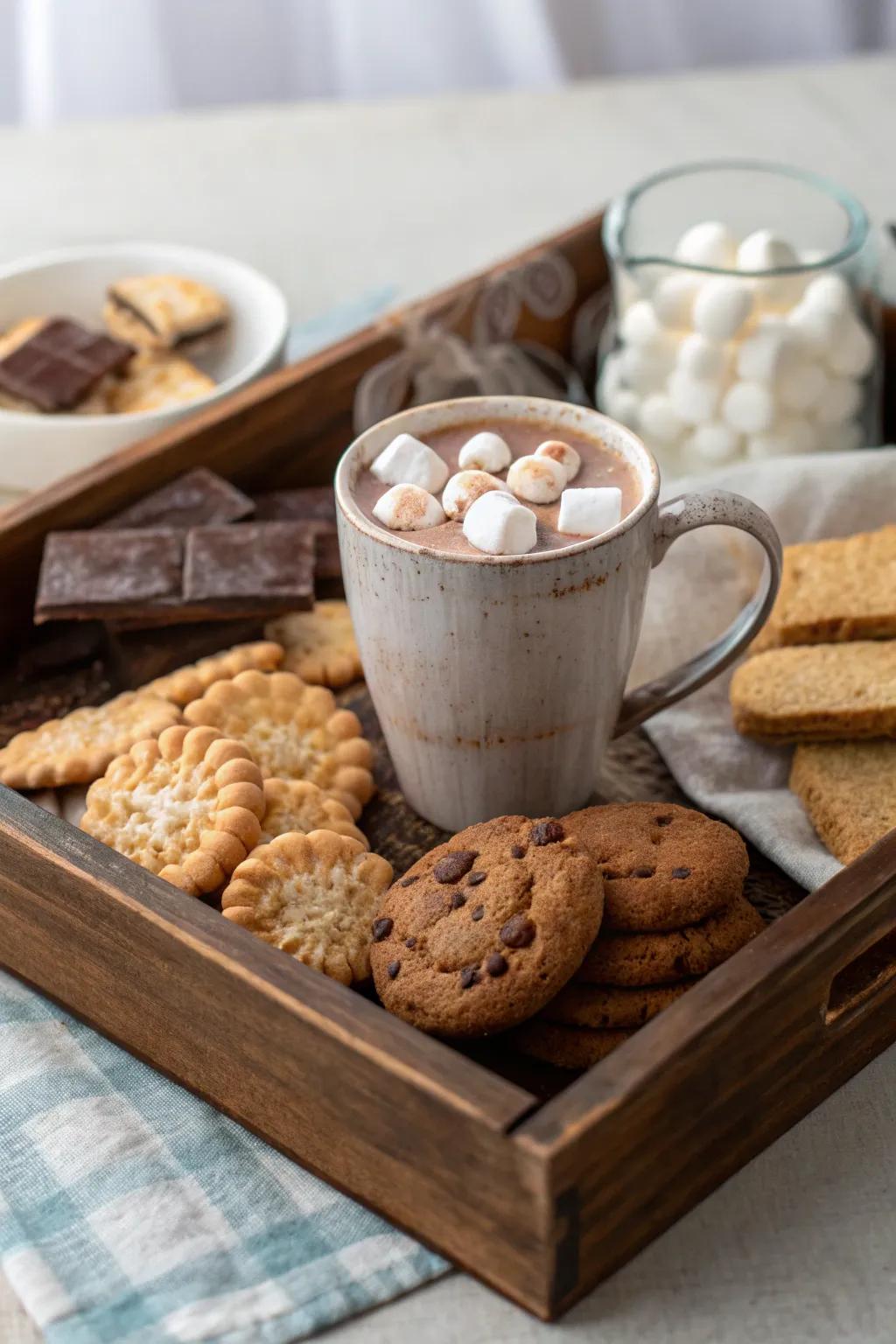 A warm and inviting array for a restful evening.