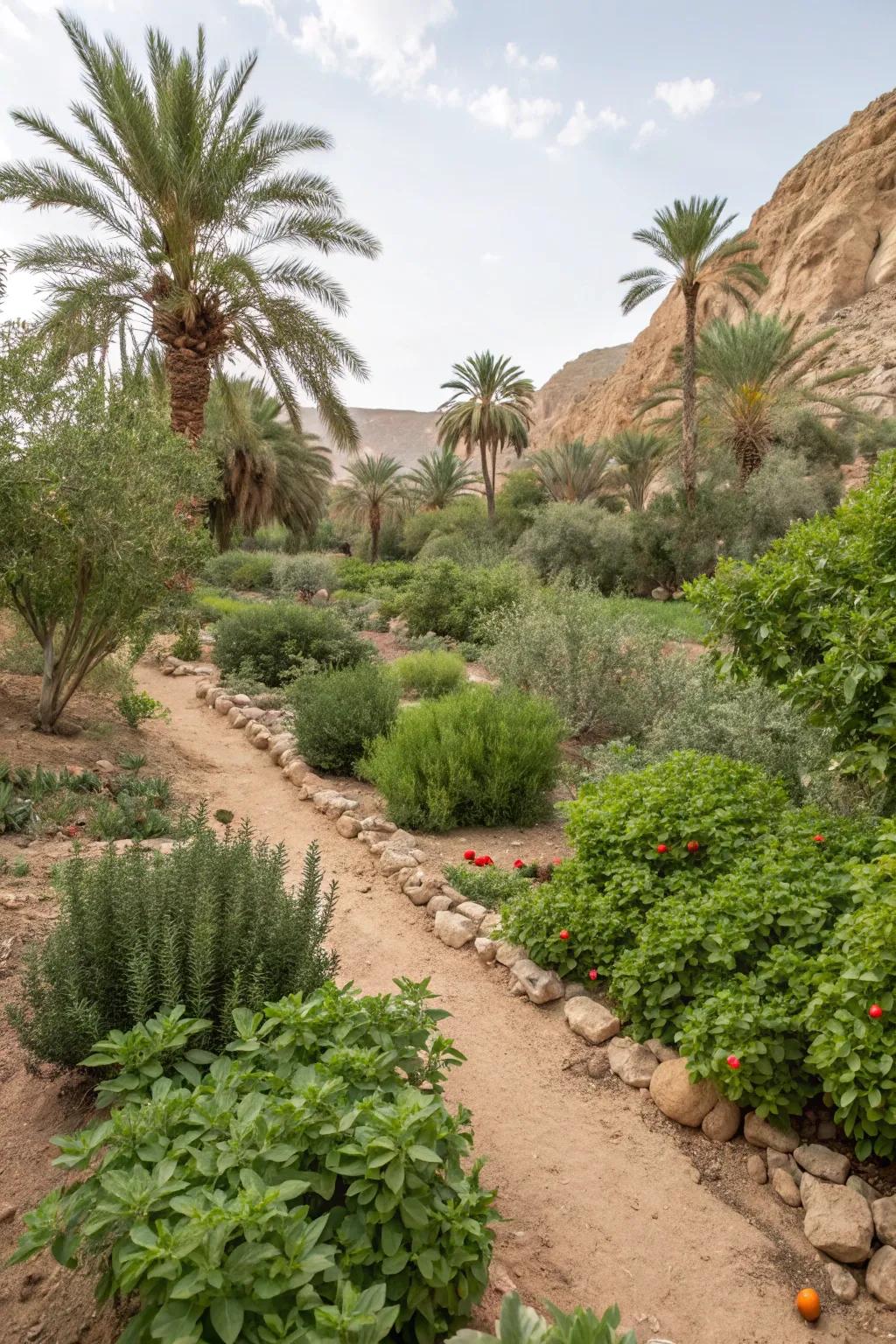 Desert plants that can be eaten adding a practical element to the landscape.