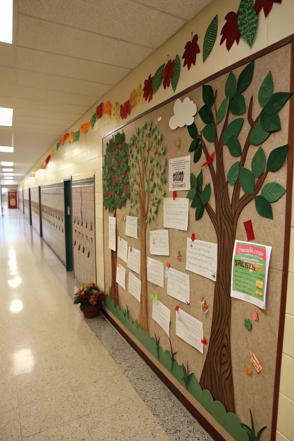 A nature-themed board bringing serenity and gratitude together.