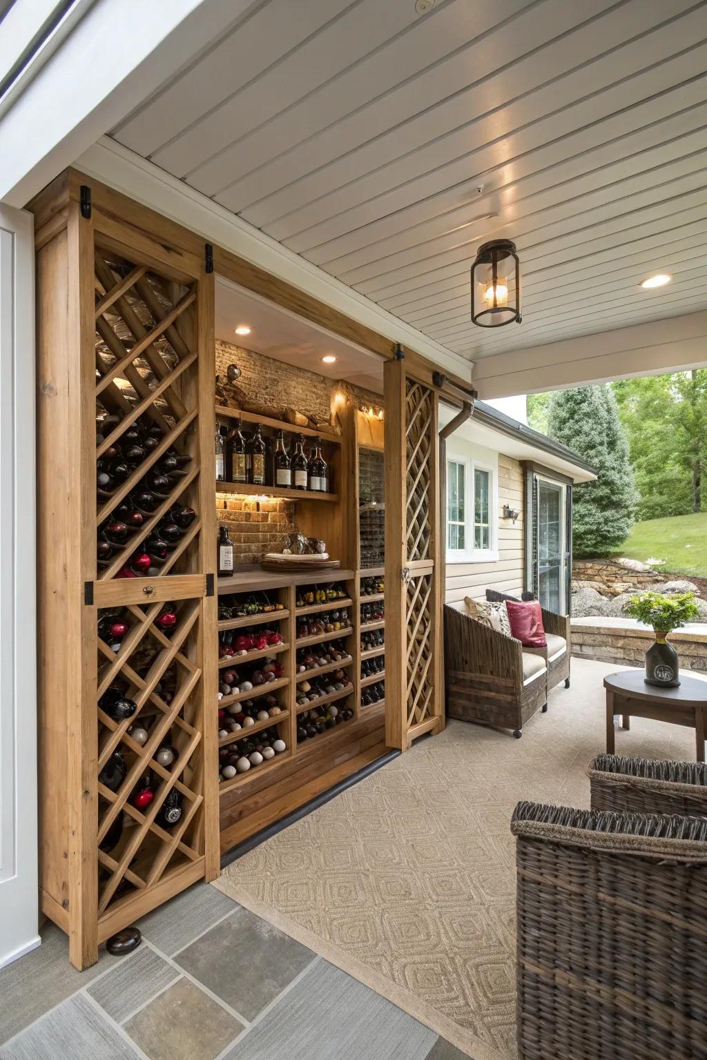 Store and savor in your wine repository.