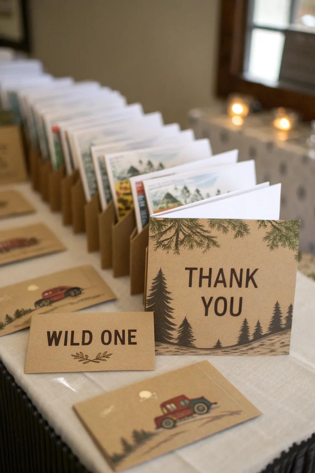 Gratitude notes incorporate a personal accent to celebration presents.