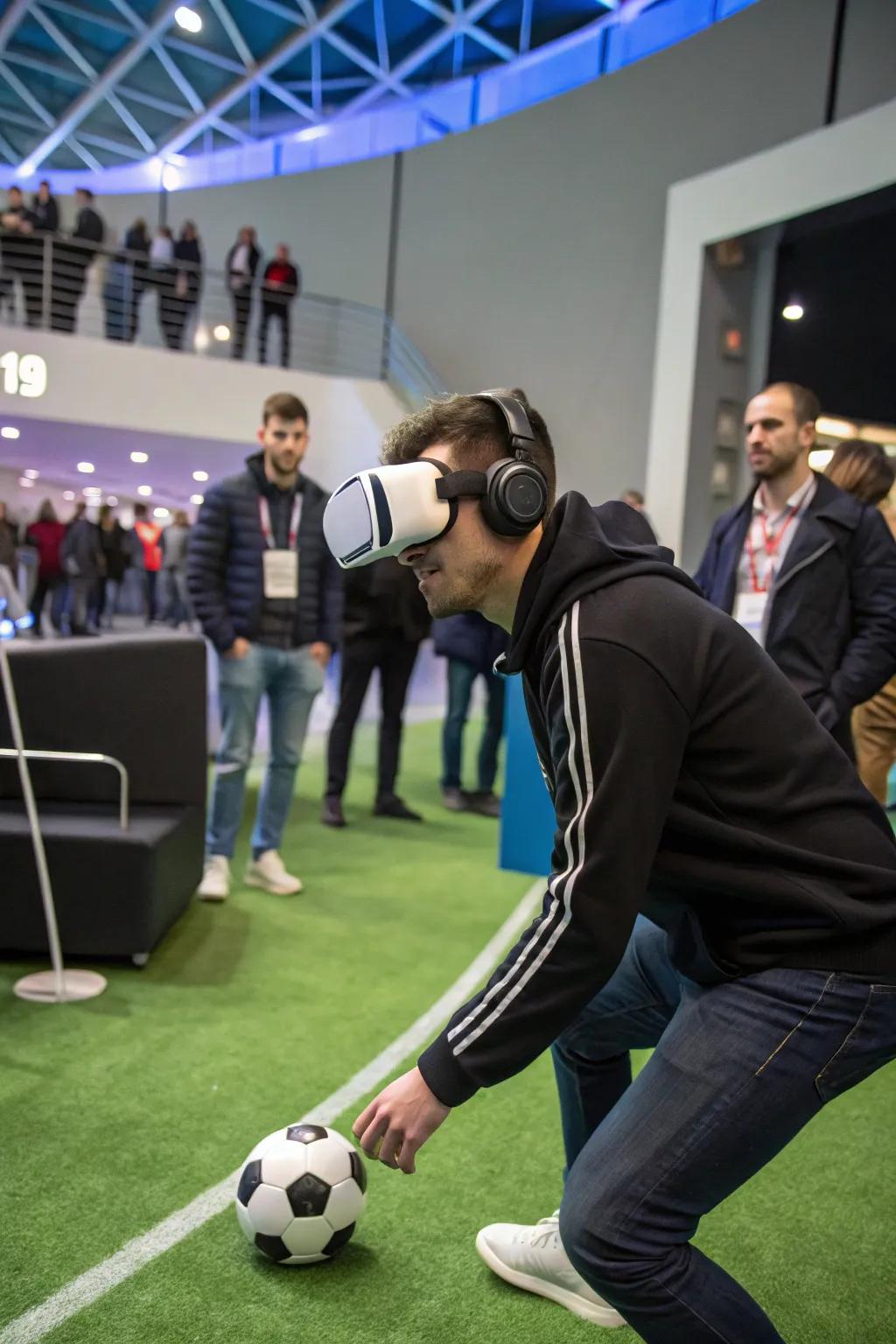 In a new way, virtual reality brings the soccer experience to life.