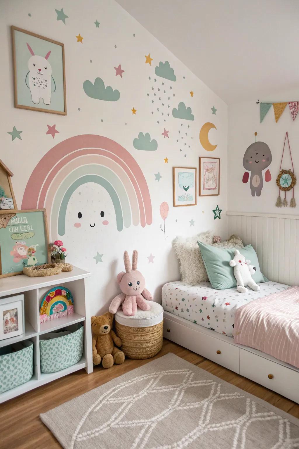 Whimsical art ignites imagination and sets a dreamy mood.