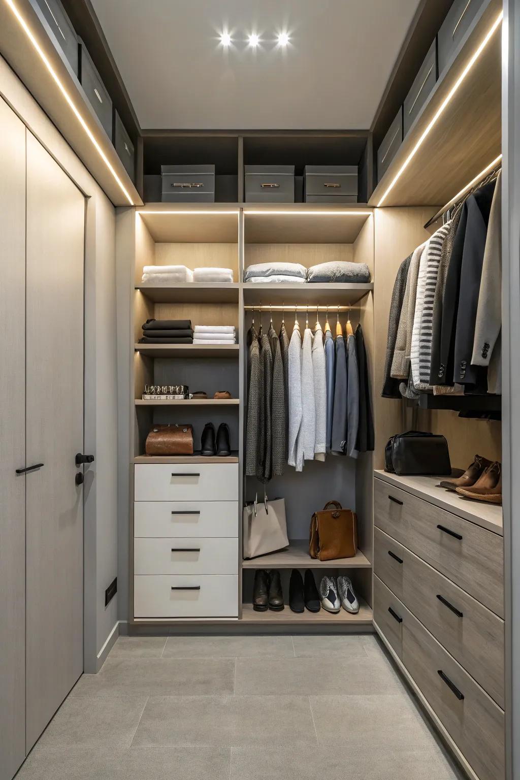 Embrace simplicity with a minimalist closet.