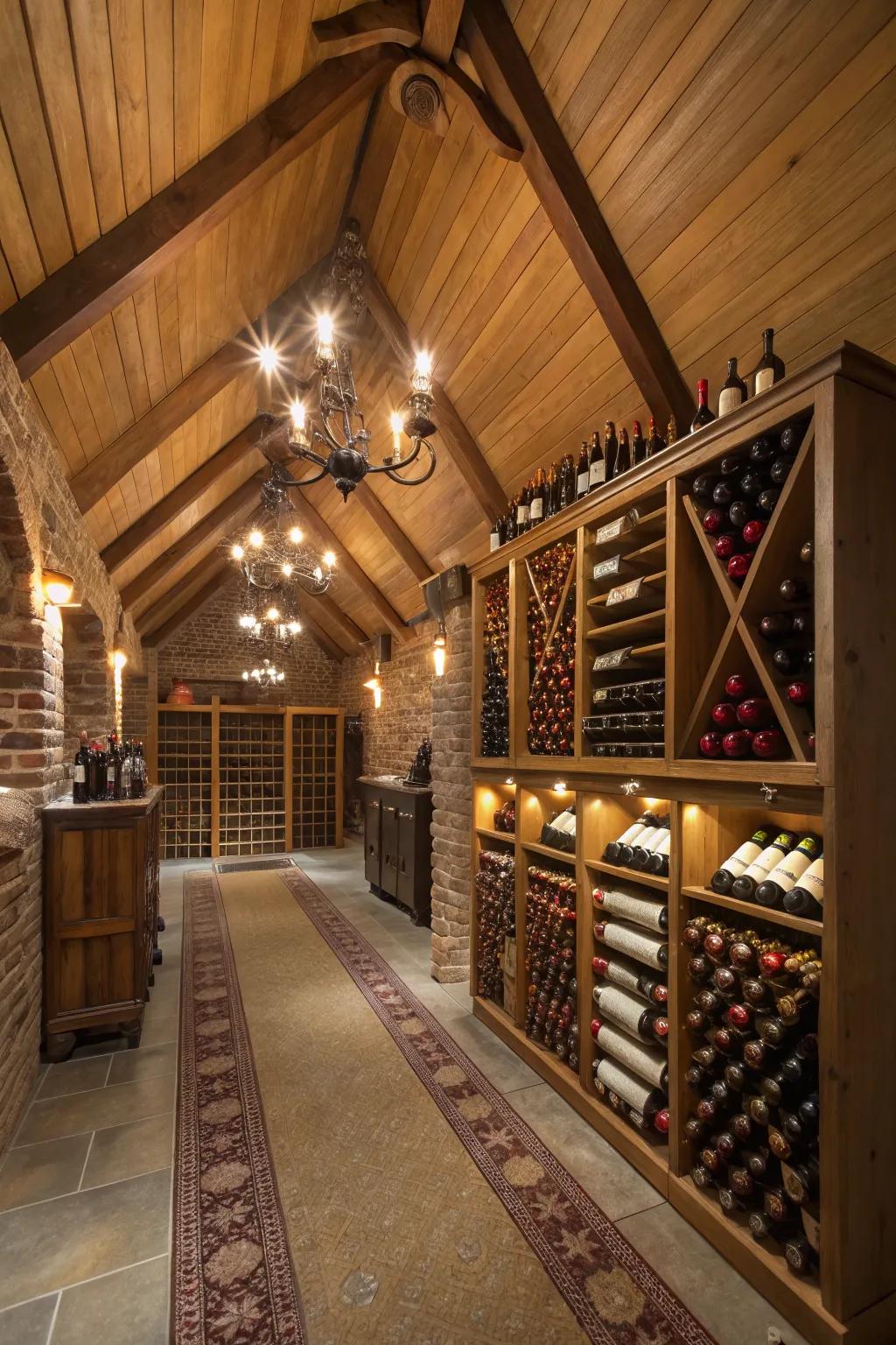 Keep your wine tasting as great as ever by using an attic cellar.