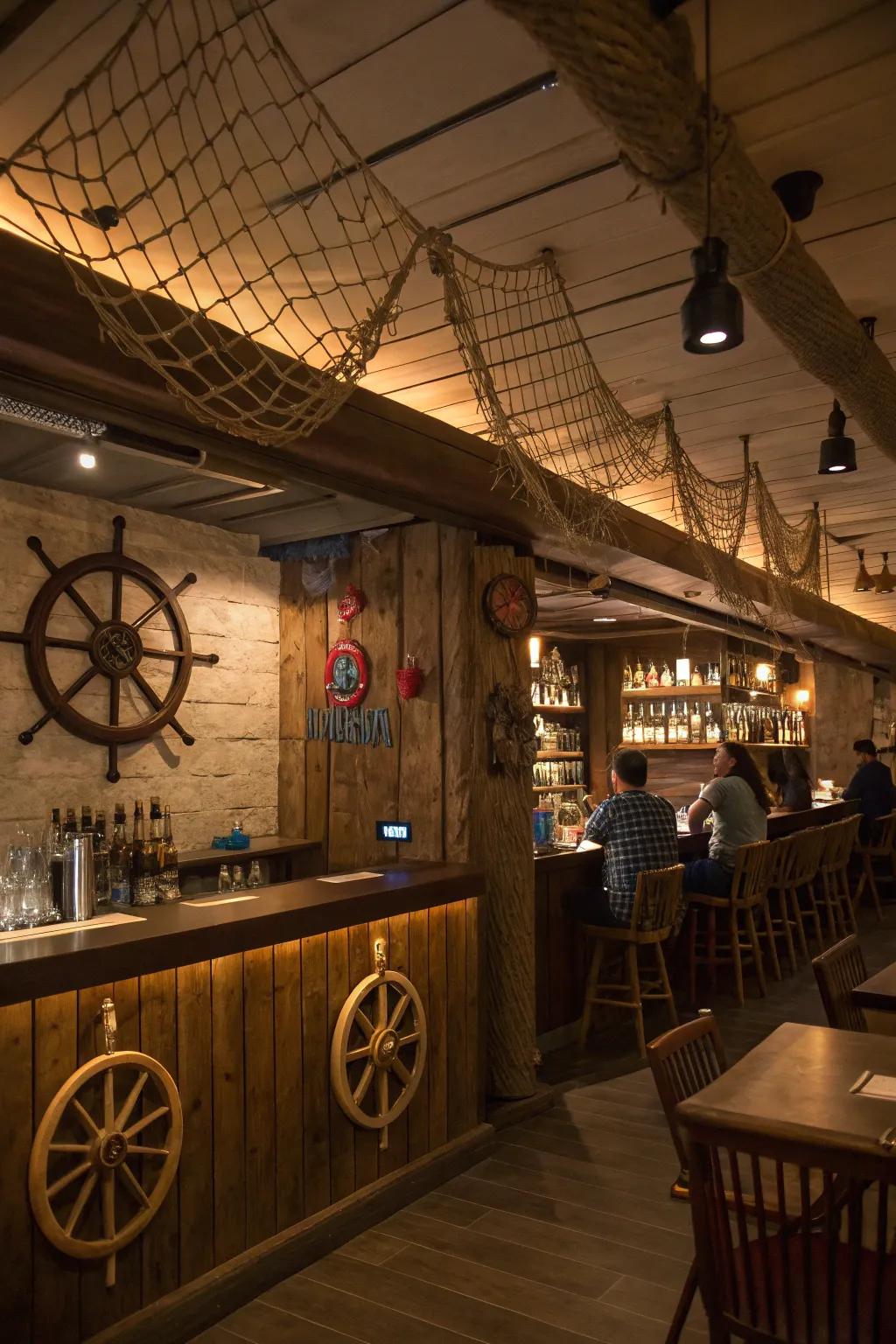 Themed decor creates a cohesive and immersive experience.