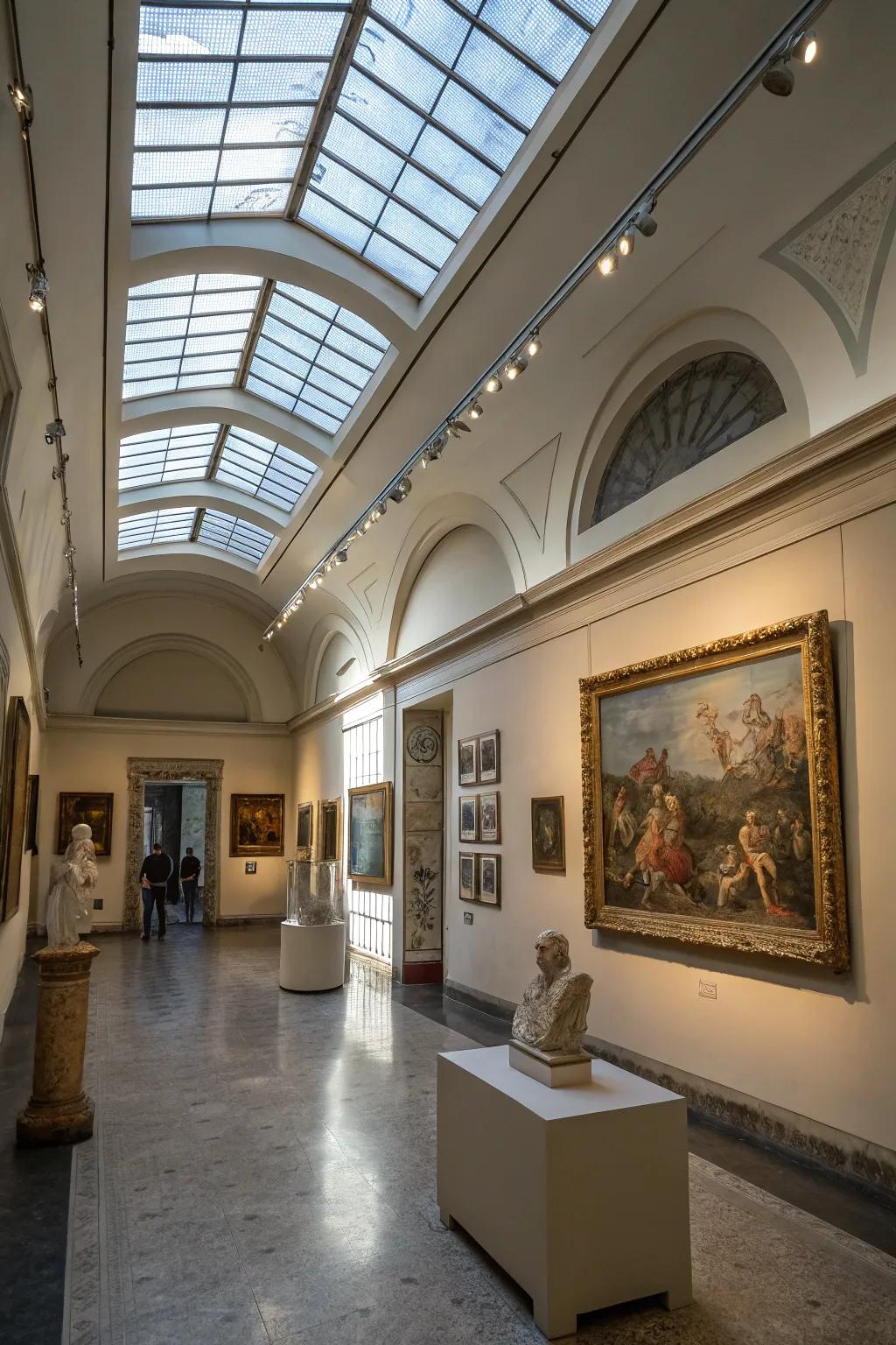 Solar tubes providing an eco-friendly lighting solution for art