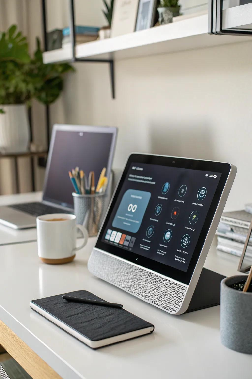 A smart hub serves as the command center, bringing convenience and control to your fingertips.