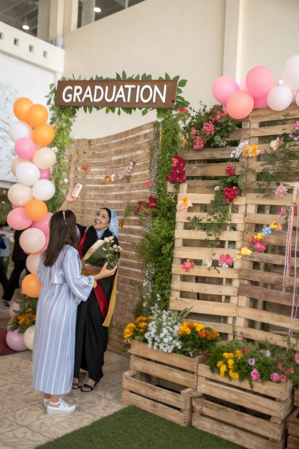 Capture memories against a rustic backdrop.