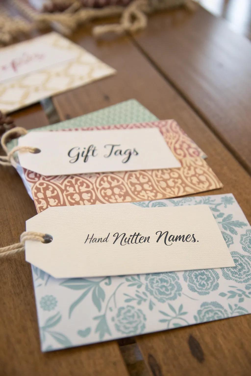 Give a personal touch with bespoke gift labels